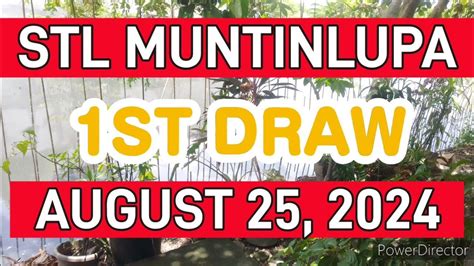 STL Muntinlupa Results August 1 to 31, 2024.